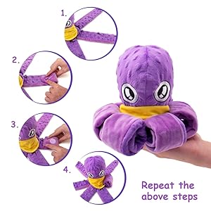 octopus dog toy