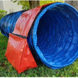 animo concept Agility Dog Agility Obstacle - Agility Course for Dogs - Animal Training - Dog Training - Puppy Training - Zip Weight Bag with Velcro Strap - Blue