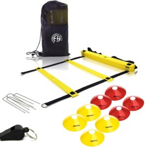 Fitness Health SPEED AGILITY LADDER AND CONE SET FOOTBALL TRAINING EQUIPMENT