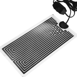 7W Reptile Heating Mat 15*28cm 220v -- Reptile Heat Pad with Temperature Adjustment, Terrarium Heat Mats, Safety Reptile Heat Mat for Turtle, Tortoise, Snakes, Lizard, Gecko Hermit Crab Amphibians