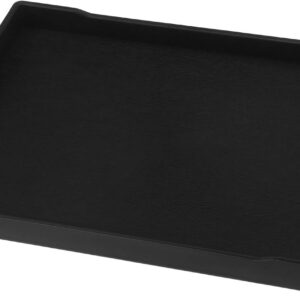 YINETTECH Reptile Water Dish Reptile Bowl Square Water Food Dish Rectangular Reptile Water Tray Accessories Pet Supplies Plastic Black 21.7x15.5x2cm