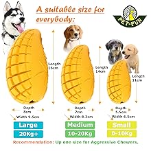 Pet-Fun Mango Dog Toy Size Variations