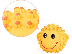 spiky textured surface dog toys