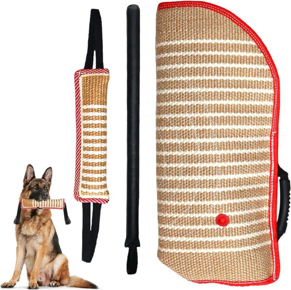 ARAPRIS Bite Sleeve Dog Training Large Dogs - Dog Agility Equipment - Dog Fight Stopper - Dog Training Tools - Bite Work Dog Training - Dog Bite Sleeve and Dog Tug Toy - German Shepherd Accessories