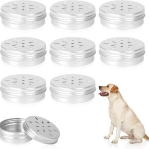 CKOYVZ 9 Packs Dog Scent Work Tins, Scent Training Tools, Agility Training Equipment for Dogs, Aluminum Scent Tins, Dog Nose Work Container Tins for Dog Nose Training