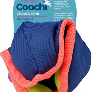 Coachi Chase & Treat - A Fun Enrichment Dog Toy, Fill with Treats for Interactive Play. Good for Motivating, Distance Reward Training & Encouraging Retrieval. Ideal for Agility & Suitable for Puppies