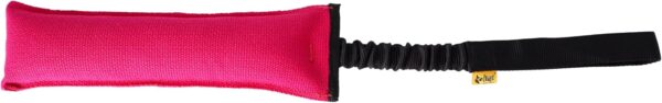 Dingo Bite Tug Agility Bungee Dog Toy Pink with Black Handle 15595