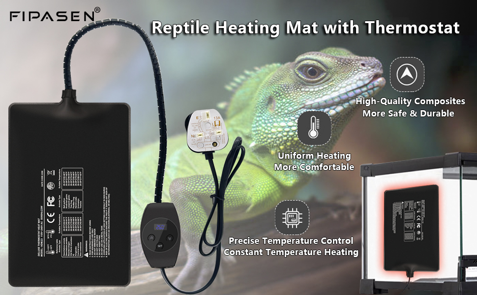 Reptile Heating Mat with Thermostat 1