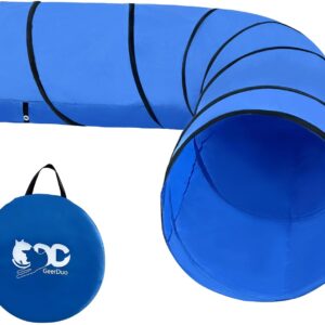 GeerDuo Dog Agility Tunnel, Dog Agility Equipment, Dog Agility Training with Carry Bag (Tunnel)