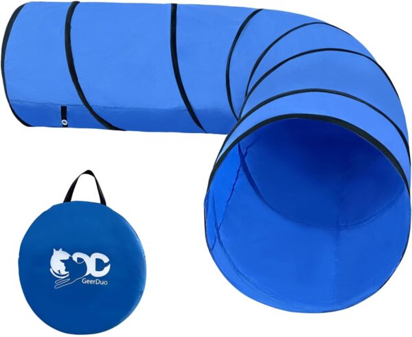 GeerDuo Dog Agility Tunnel, Dog Agility Equipment, Dog Agility Training with Carry Bag (Tunnel)