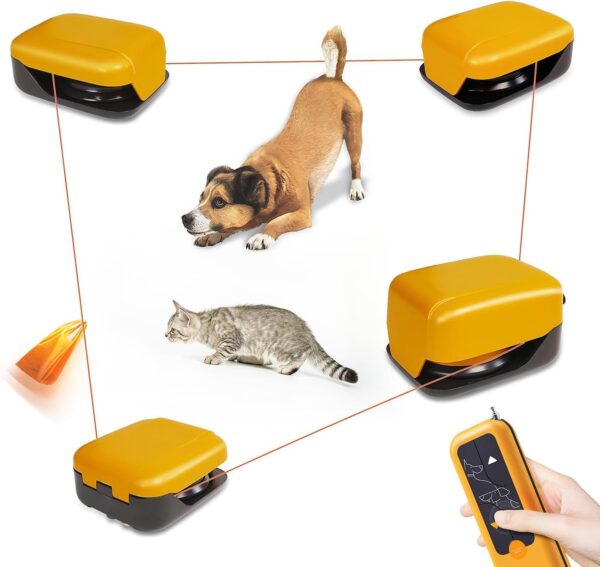 HLGKBY Remote-Control Chase Toy for Dogs, Agility Training Equipment for Dogs, Flag Lure Course, Interactive Dog Enrichment Toy, Lure Course Machine for Dogs,Pet Chase Toys