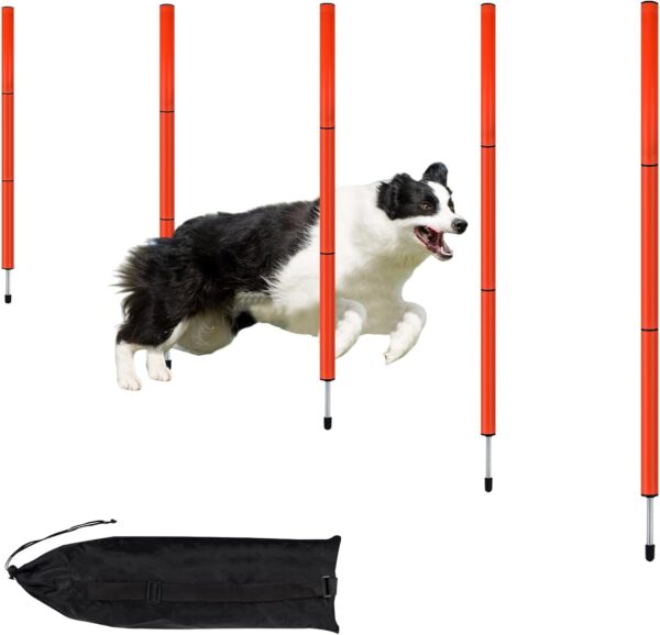 LUBORN Dog Agility Jumps, Agility Weave Poles