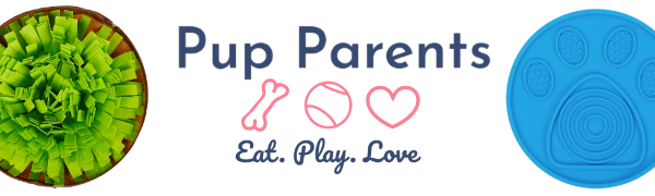 Header Brand name Pup Parents and Slogan Eat Play Love