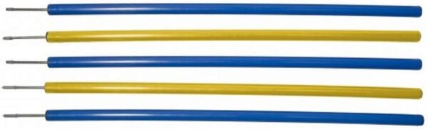 Pet Brands Agility Slalom Poles Pk5, Blue/Yellow