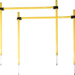 Pet Life Jumping Hurdle Collapsible Agility Dog Trainer Kit, One Size, Yellow