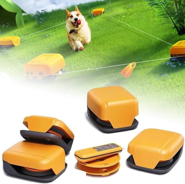 QYOEGSQ Dog Agility Training Set,Interactive Dog Toys,Pet Chase Toys,Outdoor Dog/Puppy Agility Training,30 Minutes Run Time,for Outdoor Games and Interactive Exercises