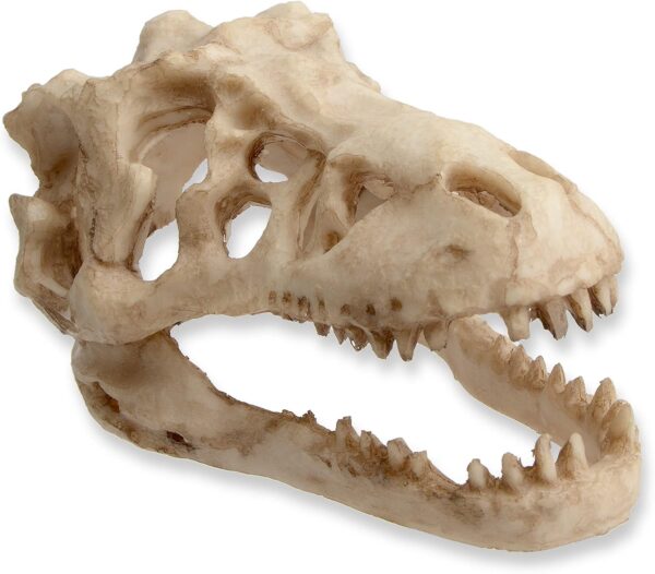 Saim Aquarium Ornaments, Large Dinosaur Skull Decorations Non-Toxic Vivarium Decoration Emulational Reptile Hide Aquarium Cave For Reptile and Fish