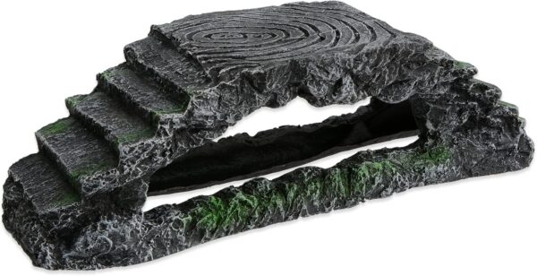 Saim Basking Platform Large Reptiles Platform Ramp Non-Toxic Fish Tank Decoration for Fish Hide and Play.