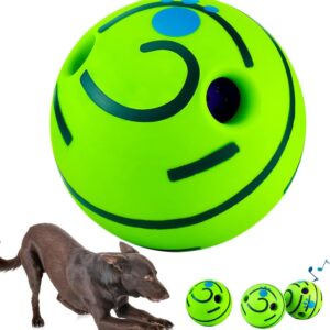 ZUNAX Giggle Ball For Dogs, Interactive Dog Toy Ball, Dog Squeaky Ball With Funny Sounds, Dog Toy For Boredom and Anxiety For Small Medium And Large Dogs