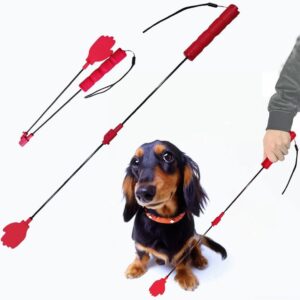 laorenzuyy Collapsible Dog Training Stick,Anti-Slip Handle for Enhanced Grip,Puppy Training Tools Stick Pole,Interactive Dog Wand,Training Whip to Deter Barking and Correct Bad Behavior