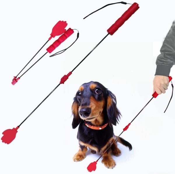 laorenzuyy Collapsible Dog Training Stick,Anti-Slip Handle for Enhanced Grip,Puppy Training Tools Stick Pole,Interactive Dog Wand,Training Whip to Deter Barking and Correct Bad Behavior