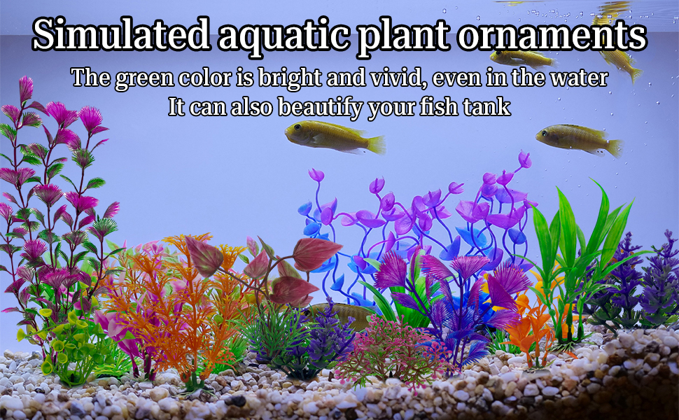 fish tank plants artificial