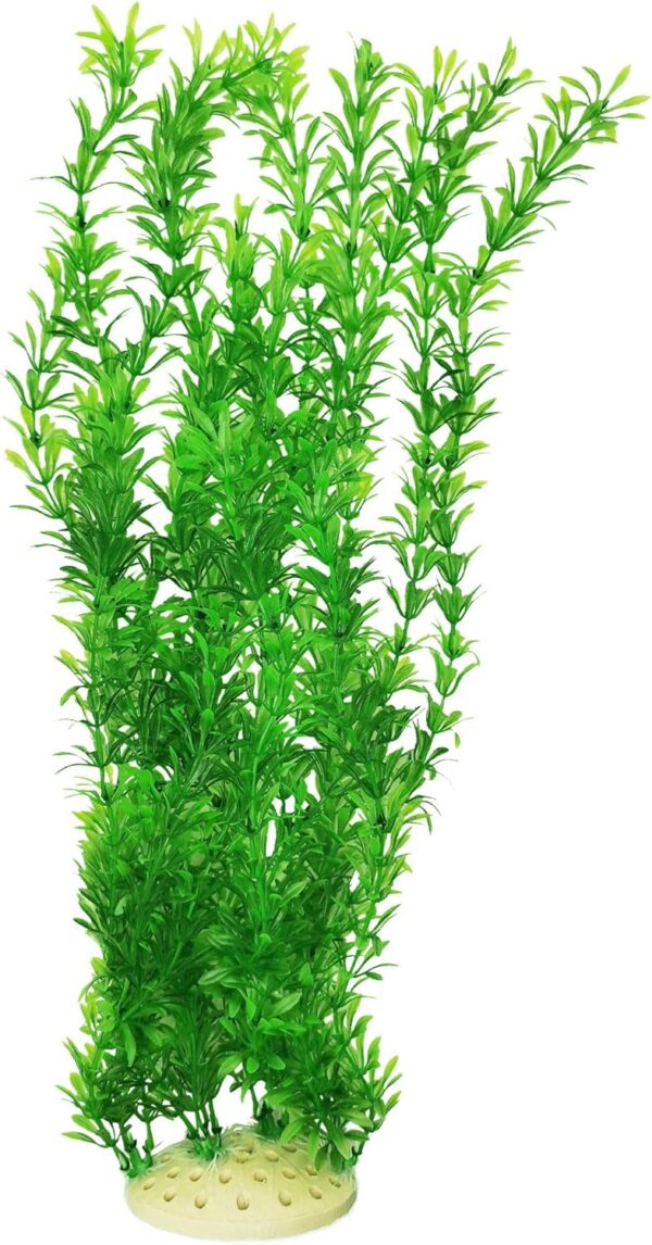 E.YOMOQGG Large Aquarium Aquatic Plants Decoration, Fish Tank Plants 21.5 inch Tall Large Green Plastic Artificial Plant Wild Bush Reeds for Aquarium Fish Tank Aquatic Greenery Decor Decoration (C)