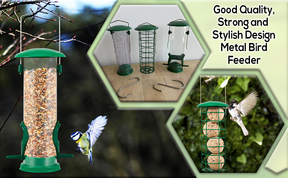 Metal Bird Feeder,Feeding Station,Mesh Squirrel Feeder,Bird Feeding for Garden,Small Birds Garden