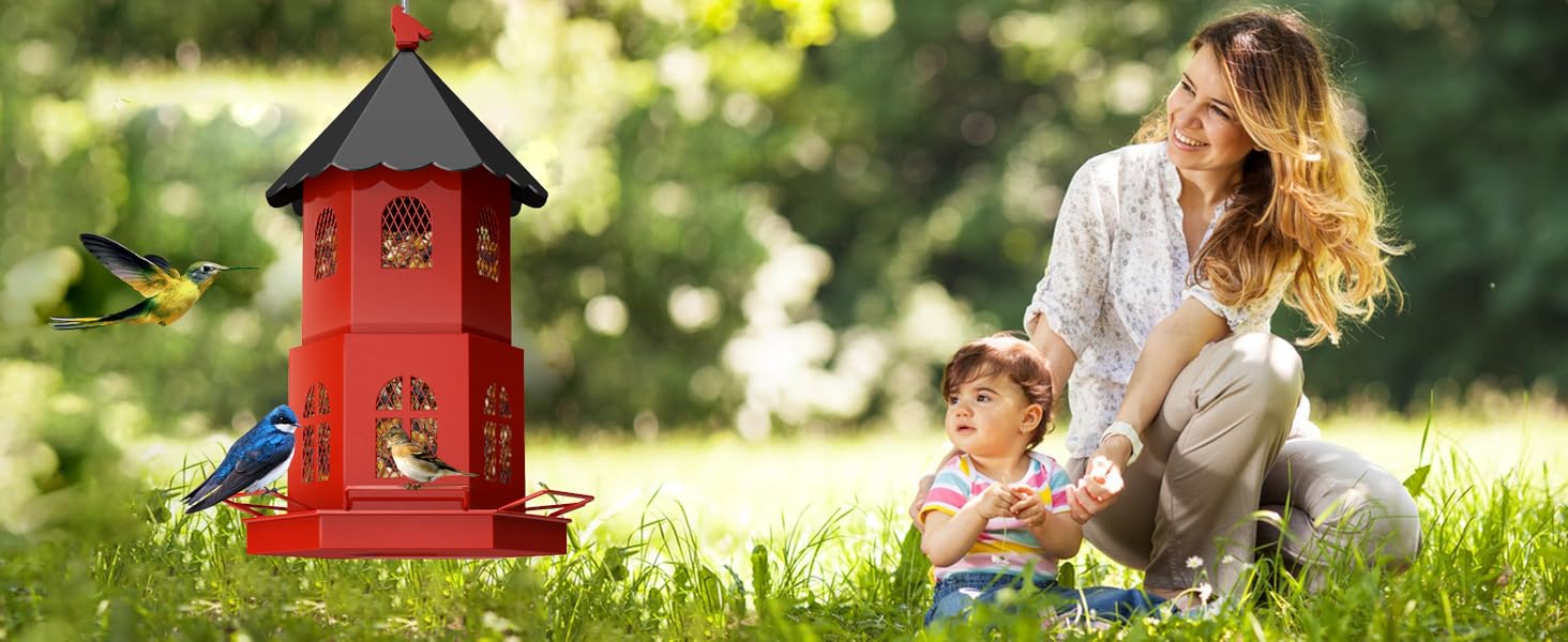 large bird feeders for outdoors