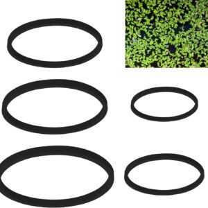 MEISH 5pcs Aquarium Floating Plant Rings Fish Feeding Rings Fish Tank Floating Plant Corral Intercepting Floating Plants Circle for fish