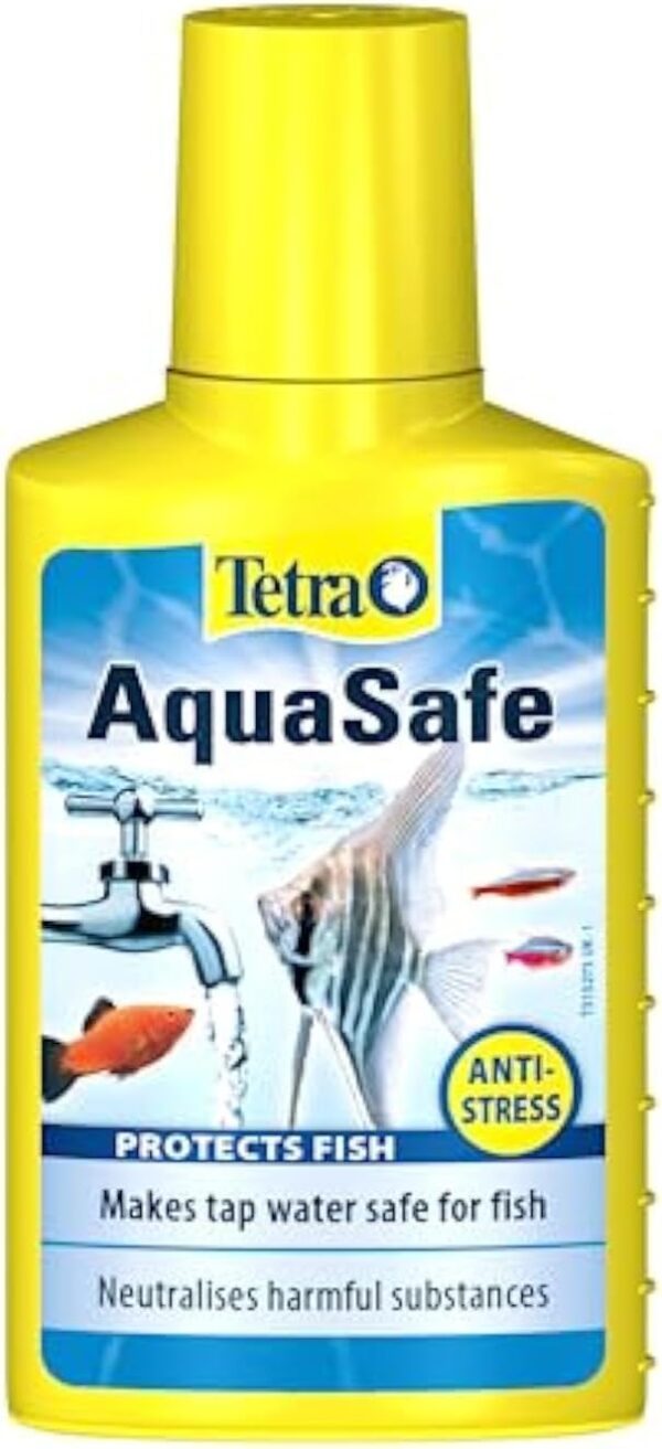 Tetra AquaSafe to Turn Tap Water into Safe and Healthy Water for Fish and Plants, 100 ml