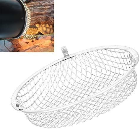 Cikonielf Reptile Heating Light Cover Stainless Steel Reptile Lampshade durable light Cover for Lizard Turtle Snake