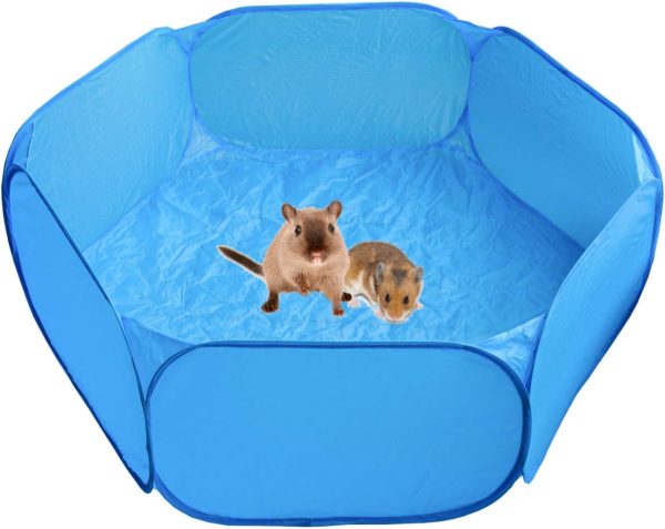 Heppurg Guinea Pig Playpen Indoor Run Pen Hamster Playpen Small Animal Play Pen Pet Pop up Playpen Exercise Yard Fence Portable C&C Cage Tent Cage