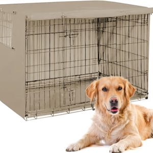 Dog Crate Cover, Waterproof Pet Cage Cover, Oxford Cloth Dog Crate Cover, Windproof Kennel Cage Cover, Wire Dog Crate for Small Medium and Large Dog, Pet Cage Cover for Indoor Outdoor Crates