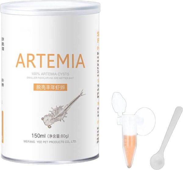 Artemia Shelling Eggs Brine Shrimp Shelling Eggfood For Baby Fishes Feed Food Shelled Brine Shrimp Eggs Fish For Tank Su Aquarium Tropic Fish Food