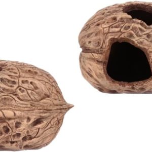 BESPORTBLE 2pcs Reptiles Hide from Caves Reptile Nest Betta Cave Reptile Habitat Hut Aquarium Fish Hide Cave Aquarium Fish Hides Reptile Hut Aquarium Rock Cave Animal Resin Fish Tank Turtle