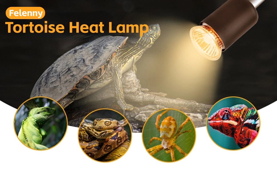 Tortoise Aquarium Heat Lamp Turtle Lights with Dimmable Switch