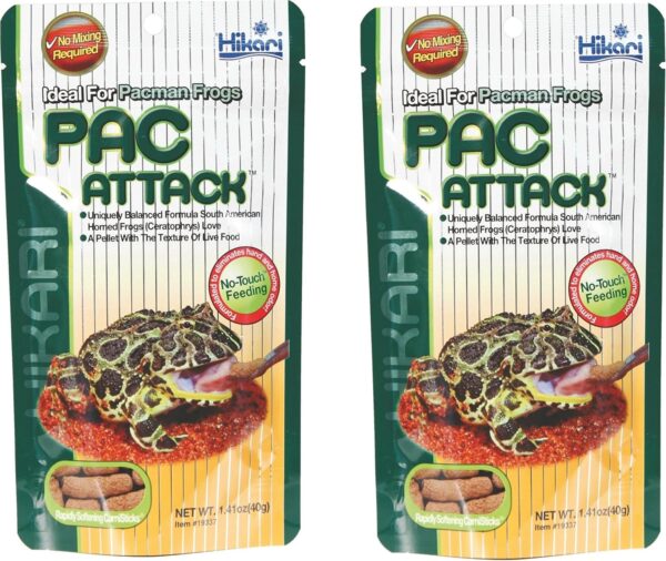 Hikari (2 Pack) Packman Frog Pac Attack Food - 1.41 Grams Each