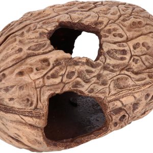 Milisten 2pcs Reptiles Hide from Caves Reptile Nest Aquarium Rock Cave Reptile Terrariums Reptile Habitat Hut Reptile Shelter Aquarium Reptile Small Pet Hide Habitat Reptile Hideout Resin