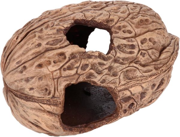 Milisten 2pcs Reptiles Hide from Caves Reptile Nest Aquarium Rock Cave Reptile Terrariums Reptile Habitat Hut Reptile Shelter Aquarium Reptile Small Pet Hide Habitat Reptile Hideout Resin