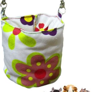 Oncpcare Bucket Shape Hamster Sleeping Bag, Winter Warm Cozy Sugar Glider Hammock, Small Pet Cage Accessories Hanging Bed for Parrot Sugar Glider Rat Hamster