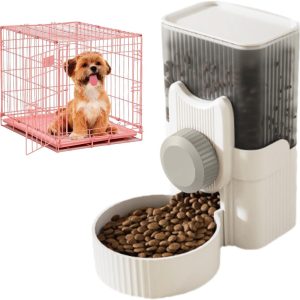 Small Pet Cage Food Dispenser | Automatic Cat Feeders and Water Dispenser,Automatic Feeder for Cage Puppy, Guinea, Ferret, Hedgehog, Cat, Chinchilla Foccar