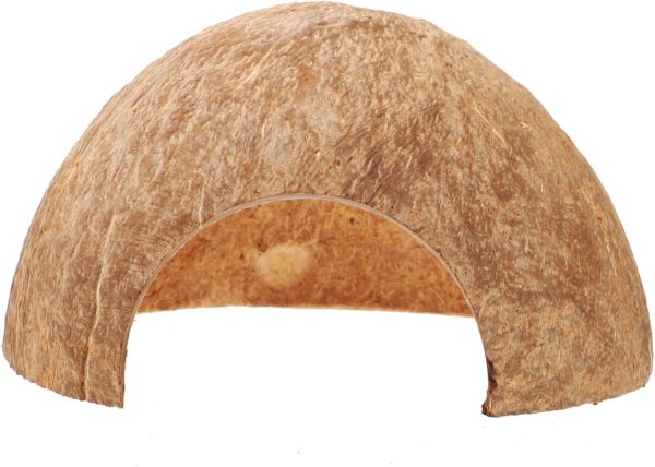 Toddmomy Coconut Hideout House Hermit Crab Hideout Cave Snake Hide Large Snake Hideout for Habitat Reptile Hideout Cave Hermit Crab Shells Leopard Gecko Humid Hide Tank